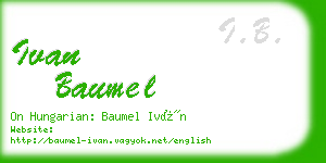 ivan baumel business card